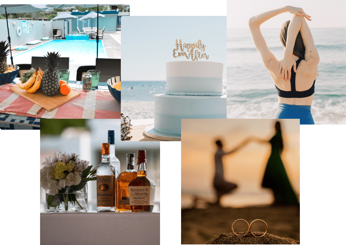 Event collage showcasing experiences